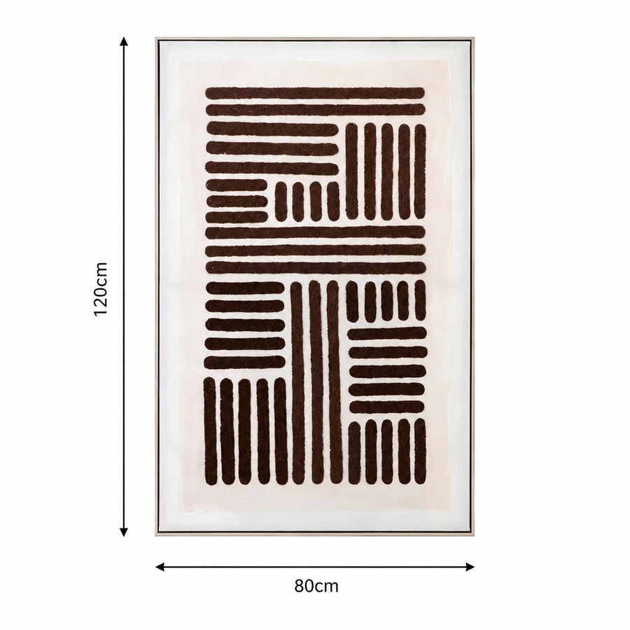 لوحة فنية بإطار ذهبي مقاس 120 × 80 سم