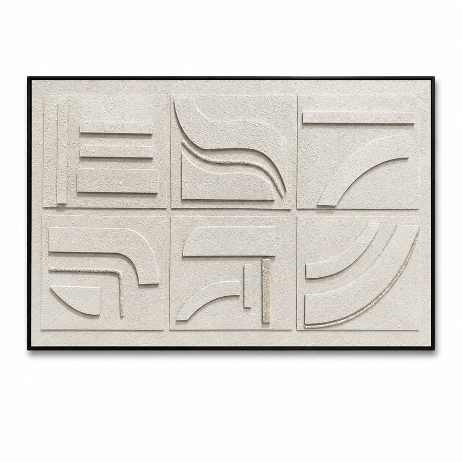 لوحة فنية راقية بإطار أسود مقاس 100 × 150 سم