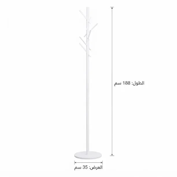 علاقة ملابس أرضية معدنية