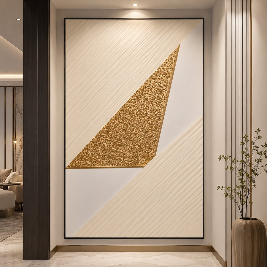 لوحة ديكور كبيرة بإطار أسود مقاس 100 × 150 سم