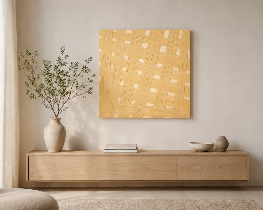 لوحة ديكور مربعة بدون إطار مقاس 100 × 100 سم