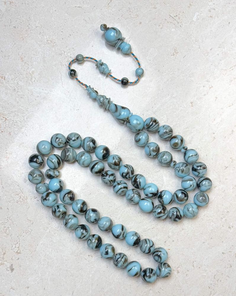 Turquoise beaded rosary 11 mm