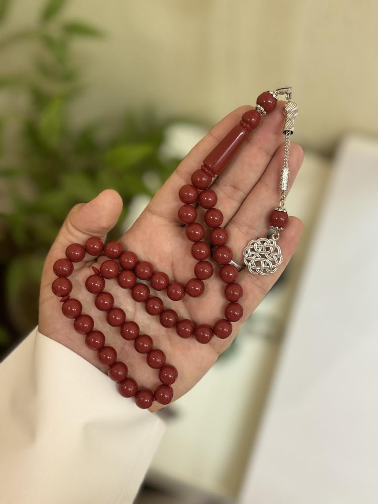 سبحة البكلايت عنابي