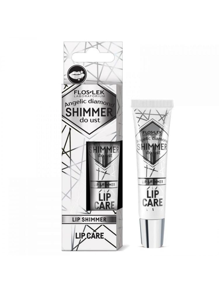 FLOSLEK ANGELIC DIAMOND SHIMMER LIP CARE 10g فلوسليك عناية بالشفايف مع ملمع فضي كريستالي