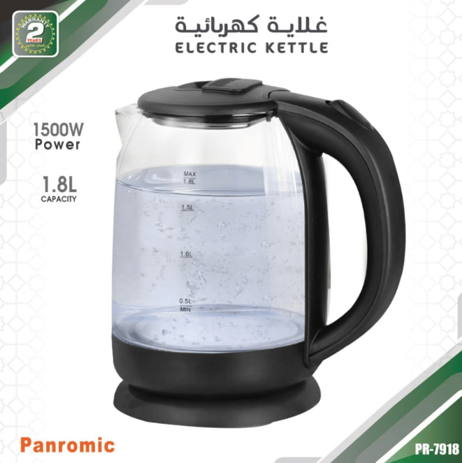 غلاية كهربائية جك قزاز  بسعة 1.8 لتر