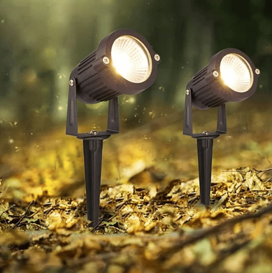كشاف حديقة غرس متحرك 5 واط لون الانارة اصفر