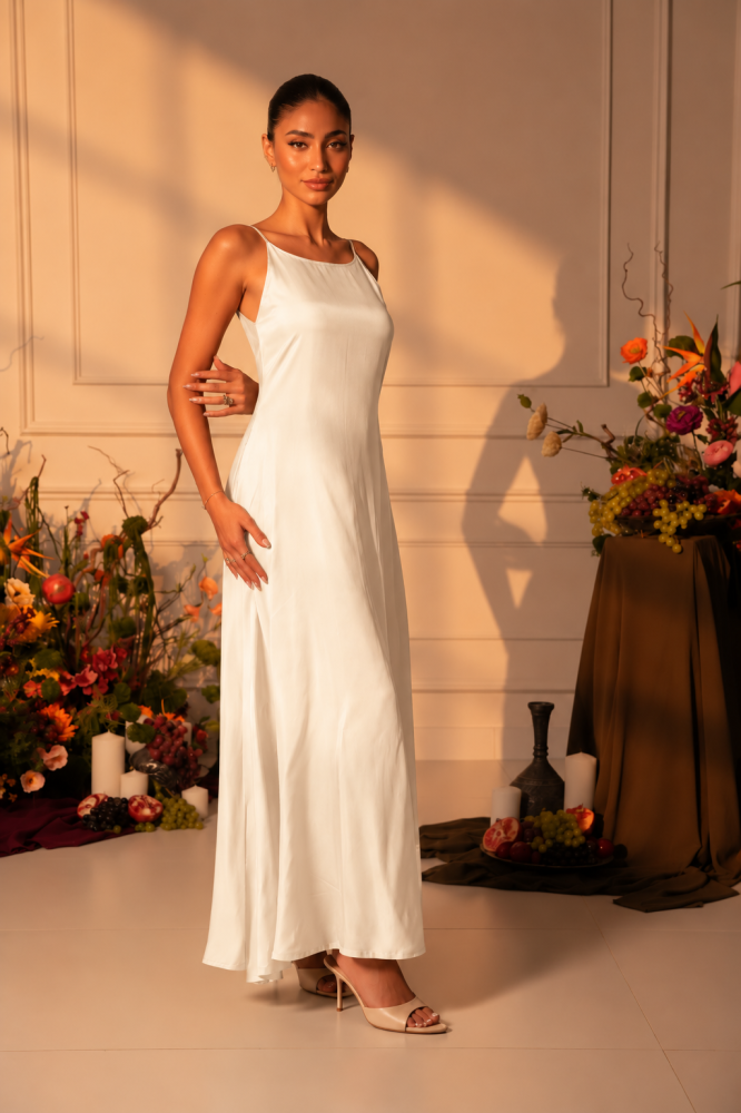 Pearl Silk Dress