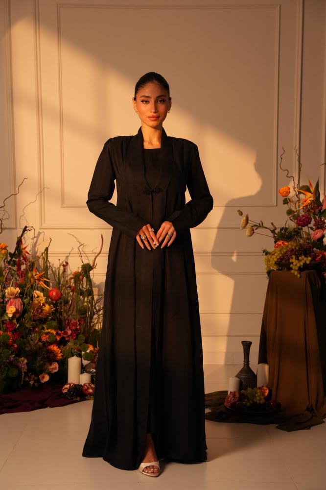 Onyx Silk Abaya