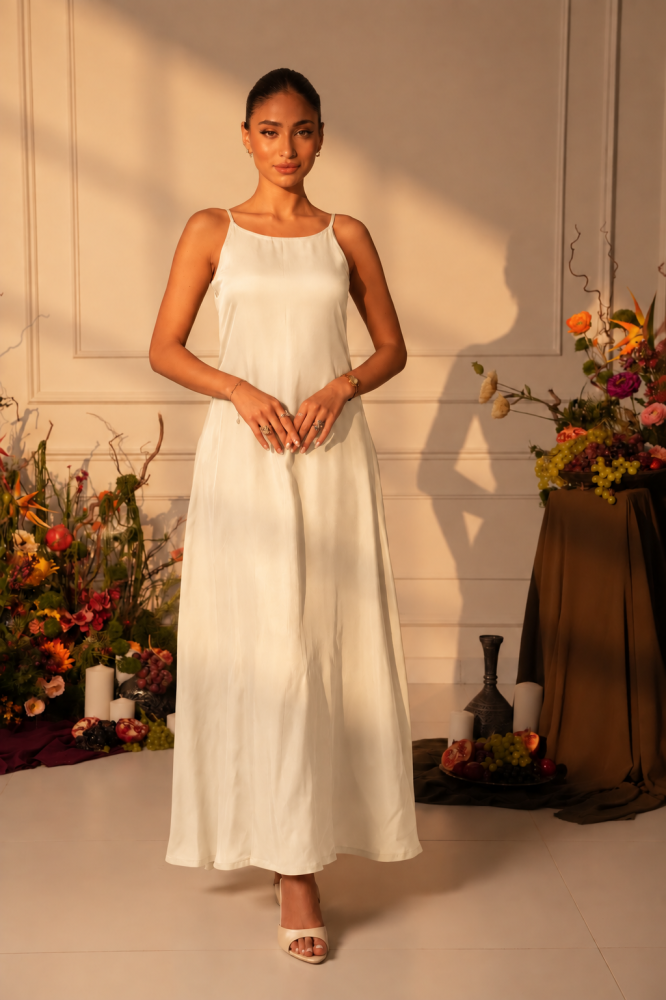 Pearl Silk Dress