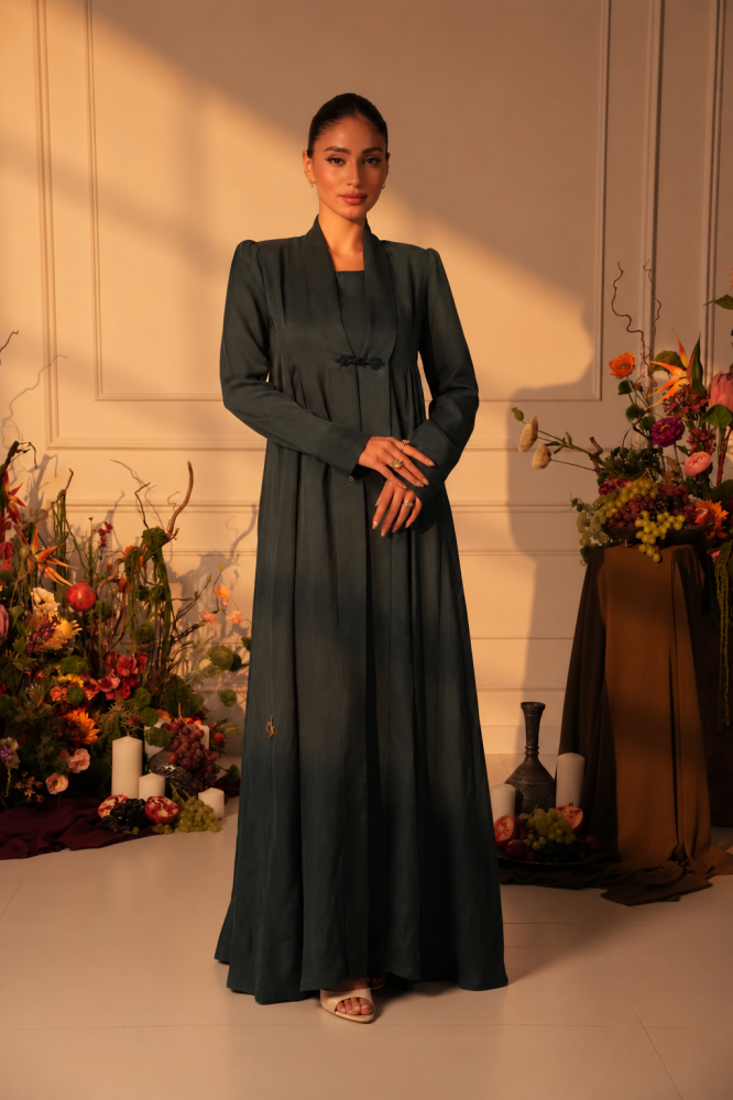 Midnight Silk Abaya