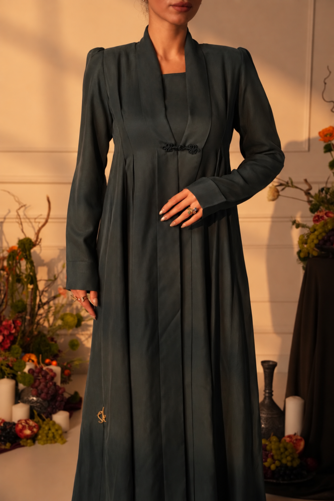 Midnight Silk Abaya