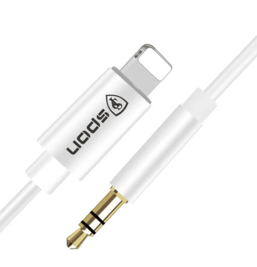 AUX to Lightning cable, Spoun brand, 3-year warranty