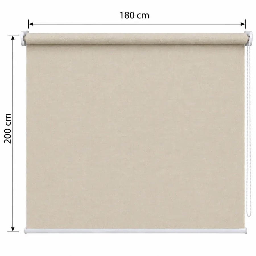 ستارة رول سادة مقاس 180*200 SH205 LIGHT BEIGE