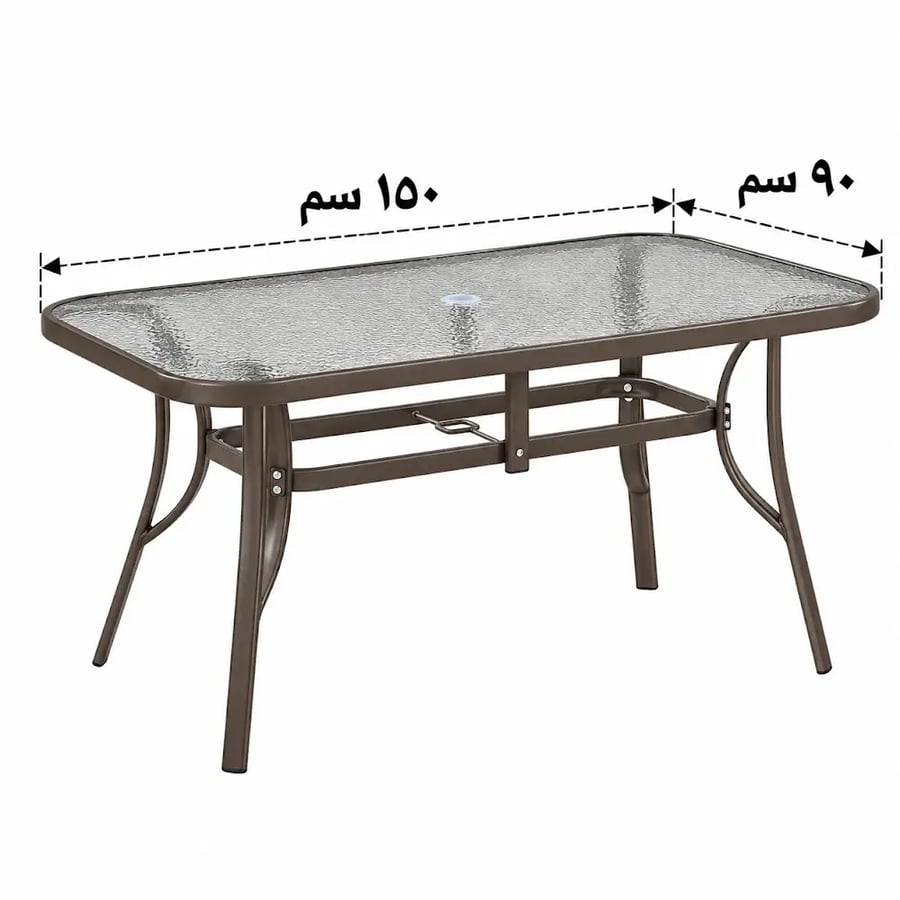 طاوله طعام مع مظله 6 كرسي HC891-316