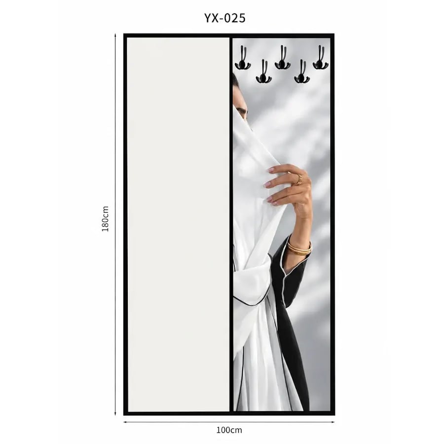 لوحة جدارية (مرايه+علاق) 100*180 YX-025