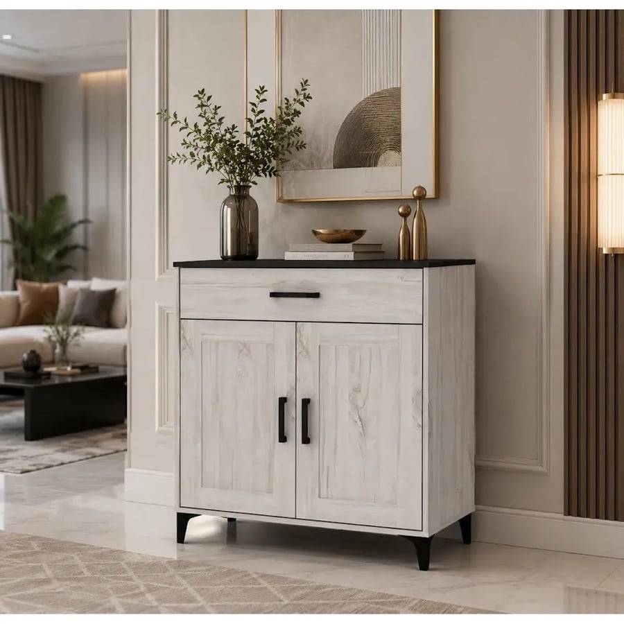 دولاب جزمة ماليزي 2 باب 80 سم SC351-80 WHITE OAK