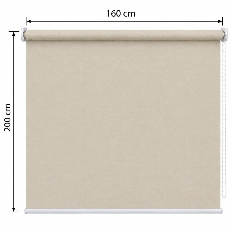 ستارة رول سادة مقاس 160*200 SH205 LIGHT BEIGE