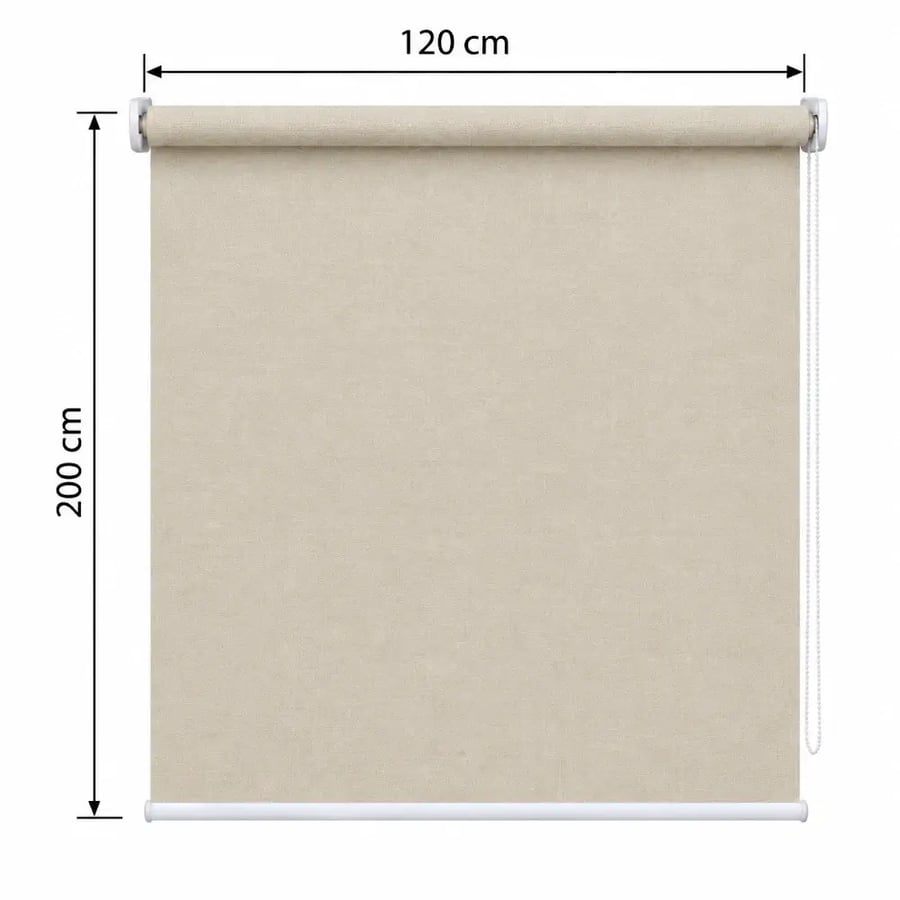 ستارة رول سادة مقاس 120*200 SH205 LIGHT BEIGE