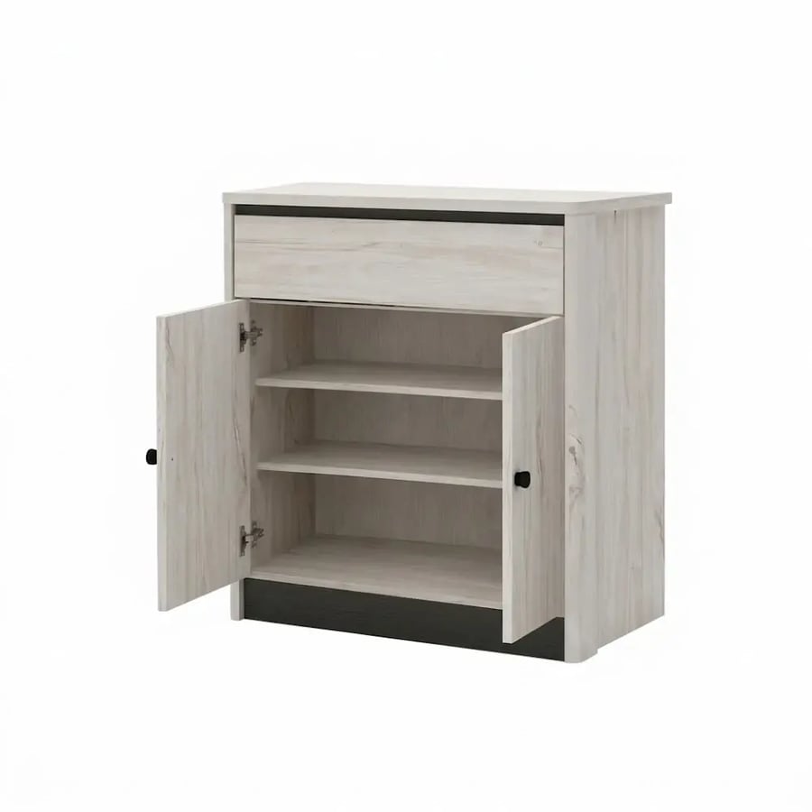 دولاب جزمة ماليزي 2 باب 80 سم SC350-2D WHITE OAK