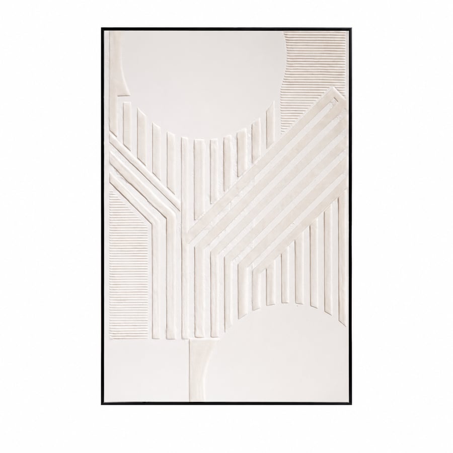 لوحة حائط بإطار أسود مقاس 80 × 120 سم
