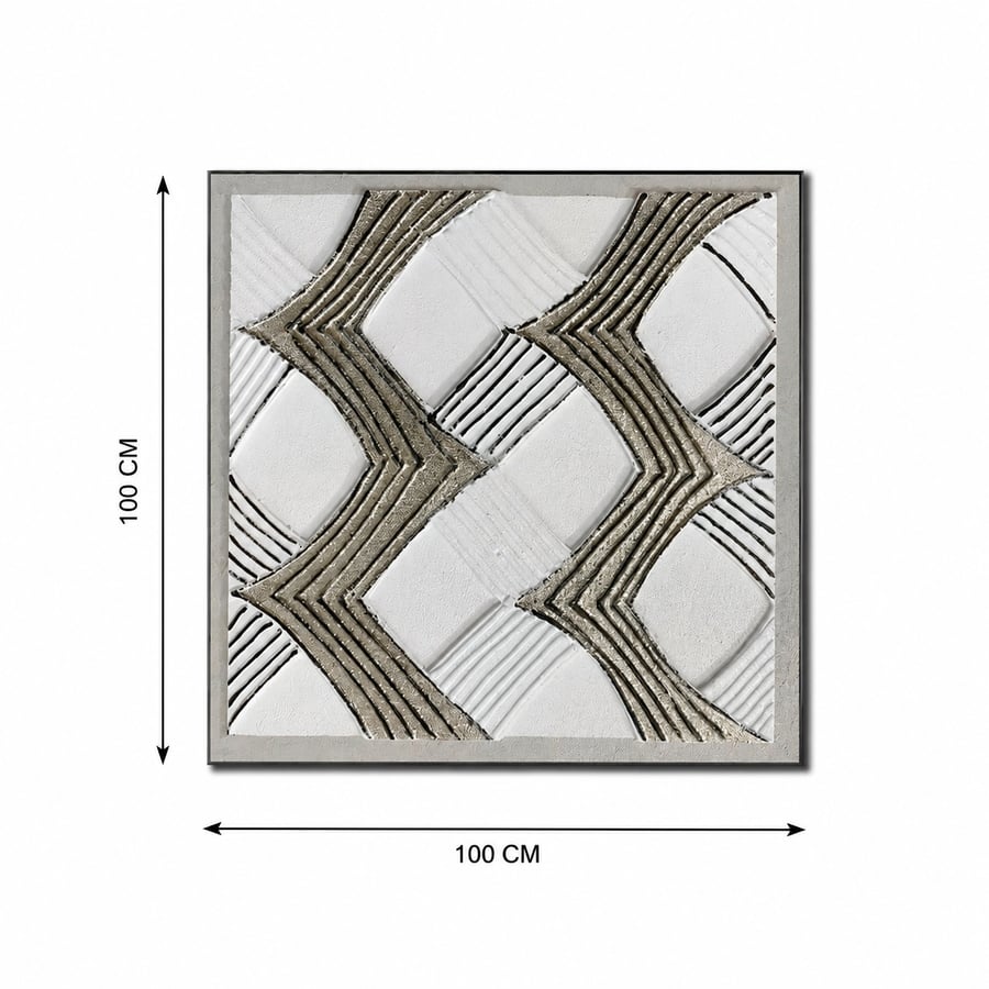 لوحة فنية مربعة مقاس 100 × 100 سم