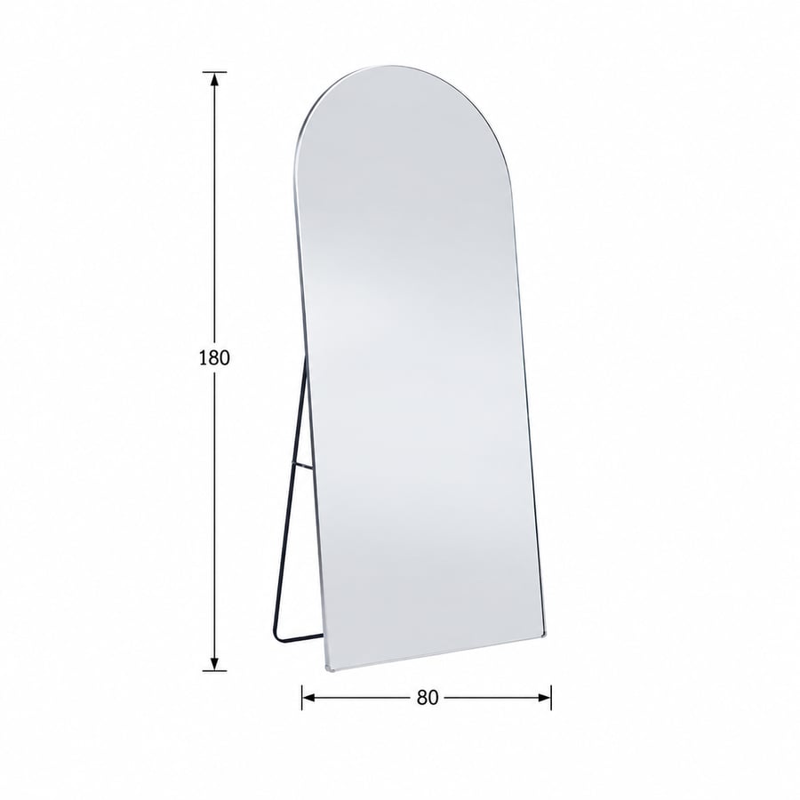 مراية ستاند بأطار فضىمقاس 180 × 80 سم