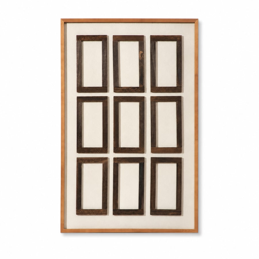 لوحة حائط بإطار بيج مقاس 120 × 80 سم