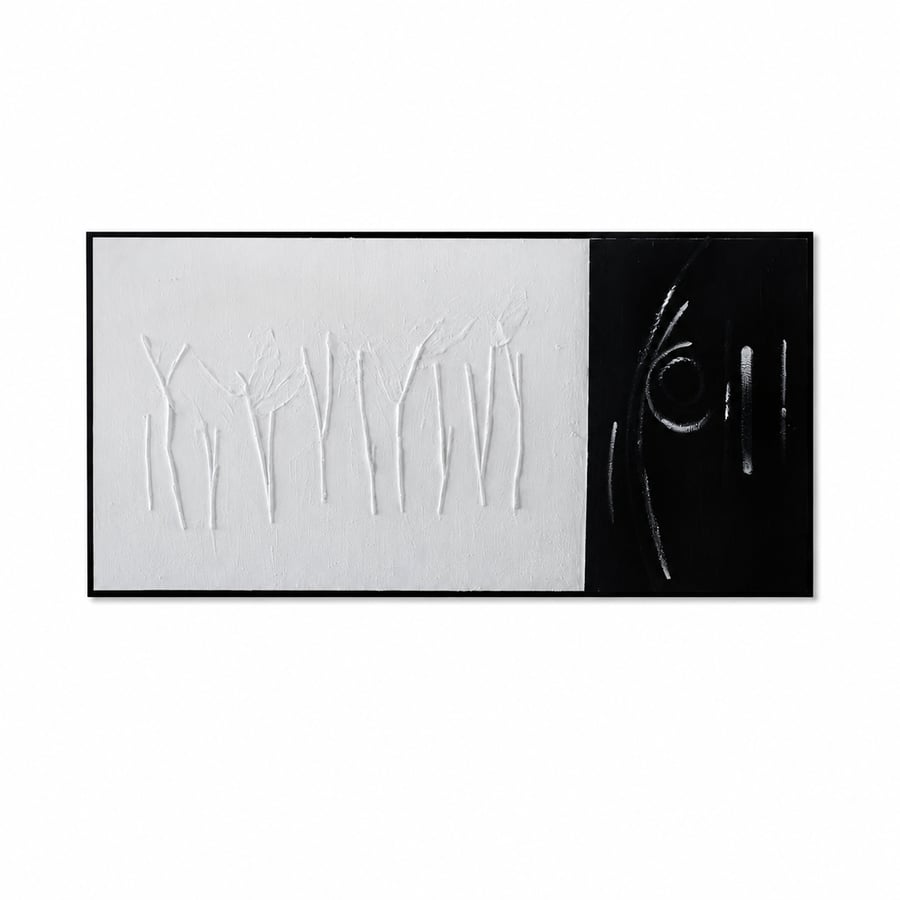 لوحة حائط طولية بإطار أسود مقاس 70 × 140 سم