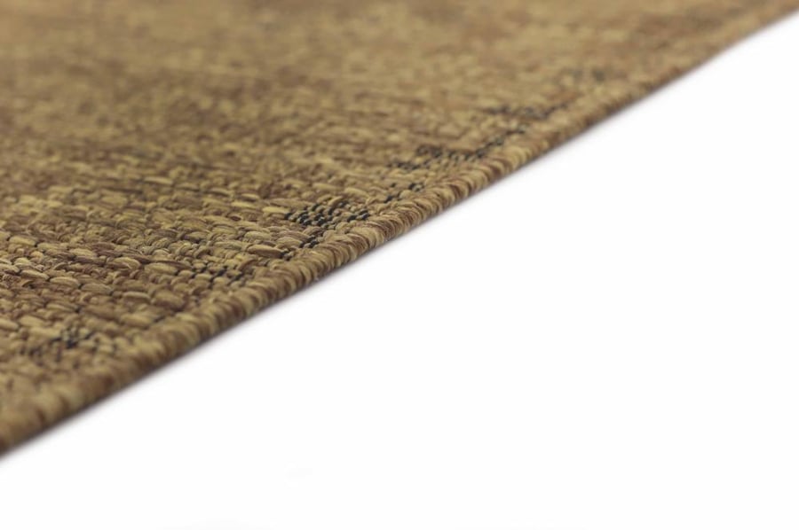 Belgian-style leather carpets - burlap