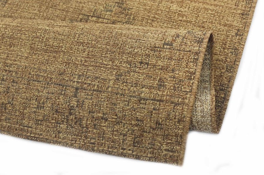 Belgian-style leather carpets - burlap