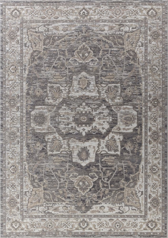 Unique Cream Rugs - Gray - Soft Pattern