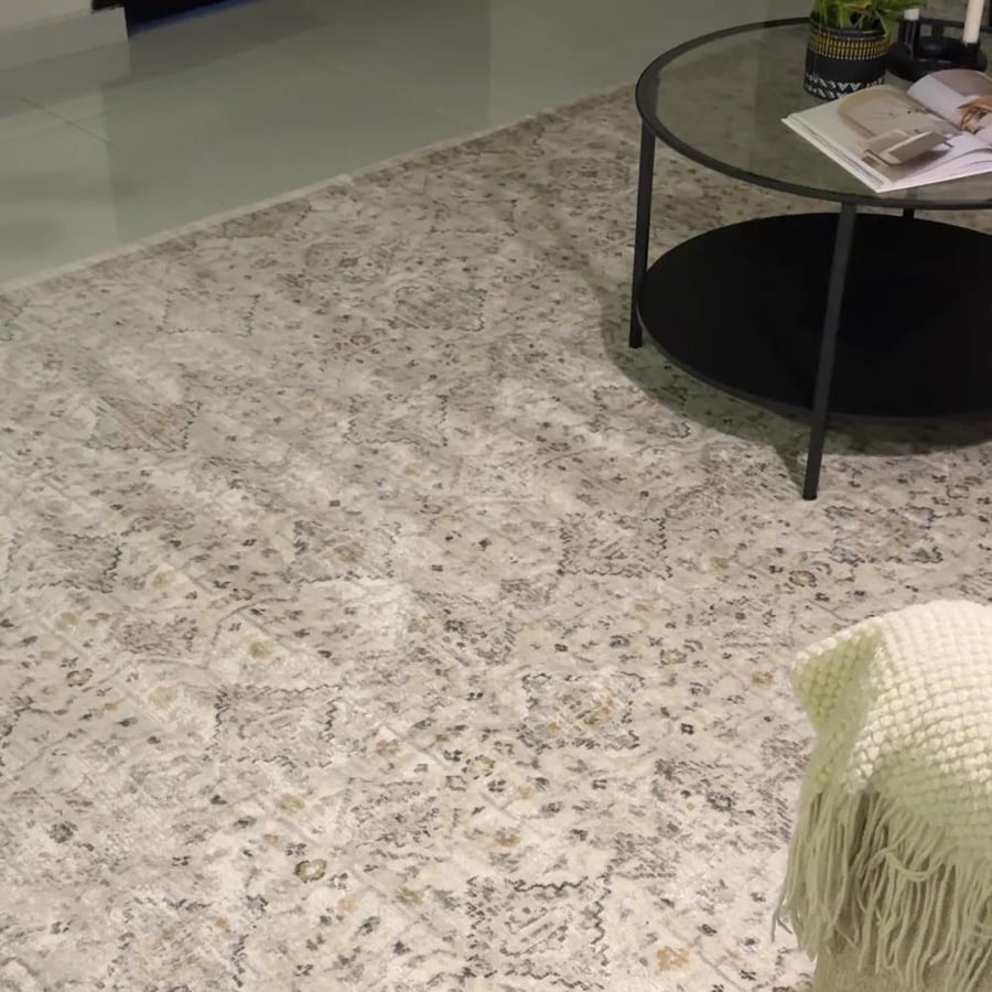سجاد جيداء بيج أخضر , كريم-بيج , 0.80X2.50 سم