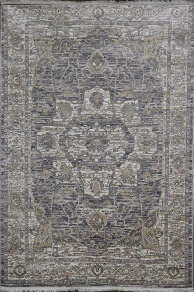 Unique Cream Rugs - Gray - Soft Pattern