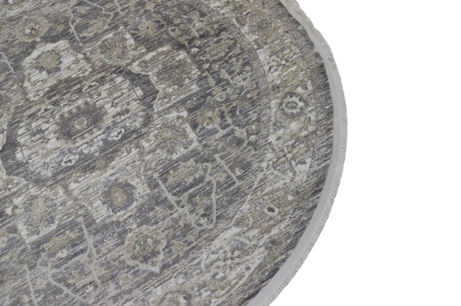 Unique Cream Rugs - Gray - Soft Pattern