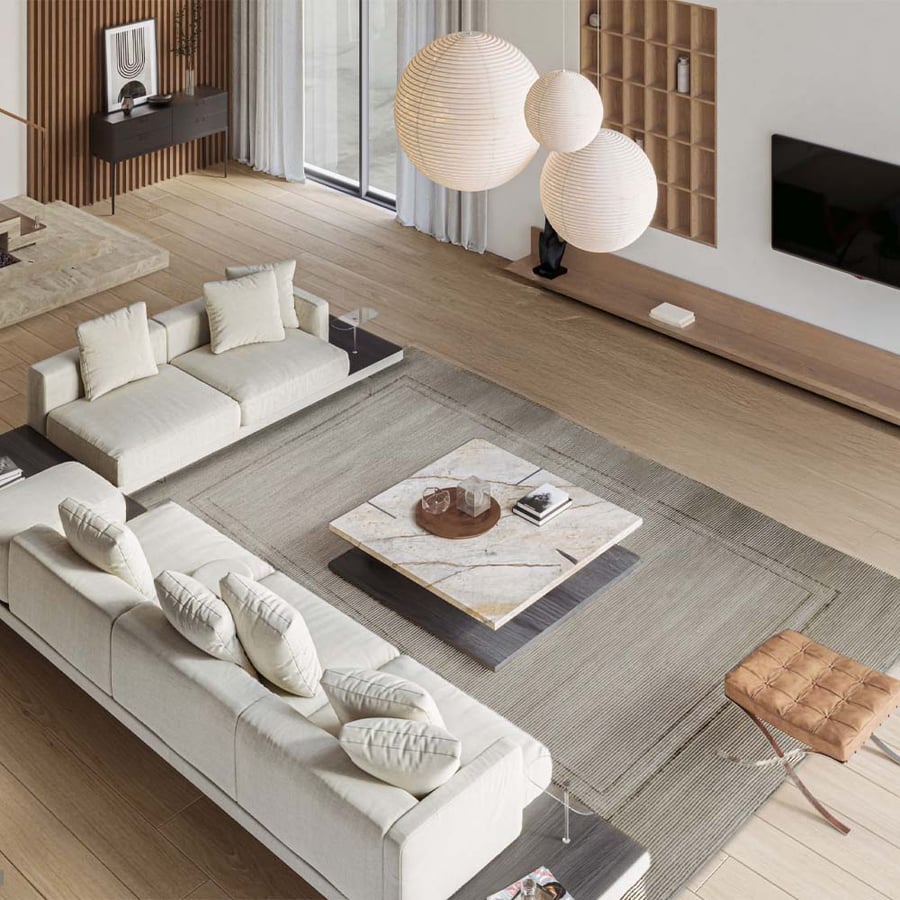 Mayasa Cream Carpet - Brown - Modern Design