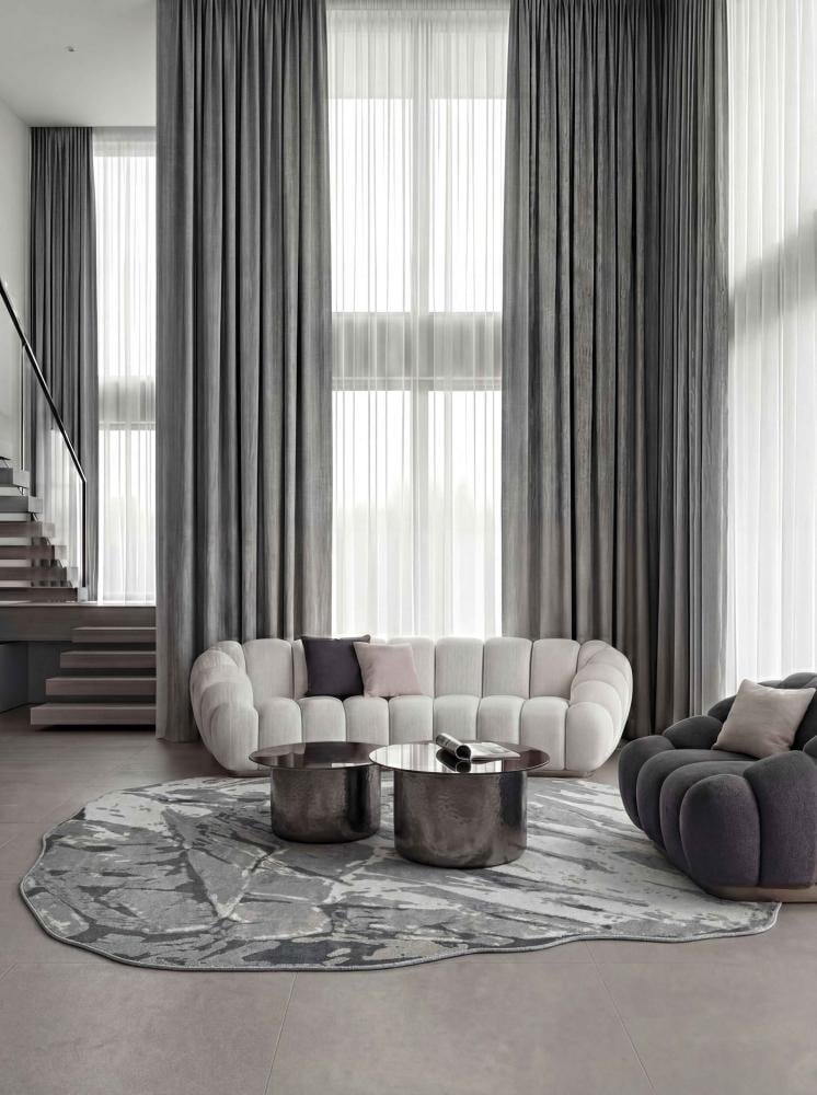 Spun wool - gray