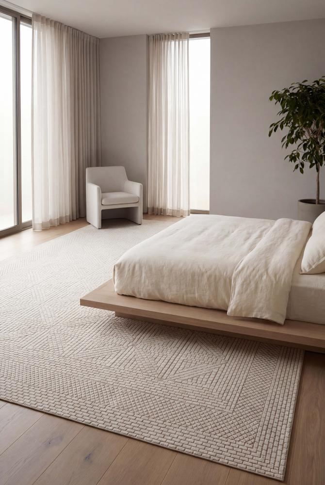 Rivola Rugs - Light Beige