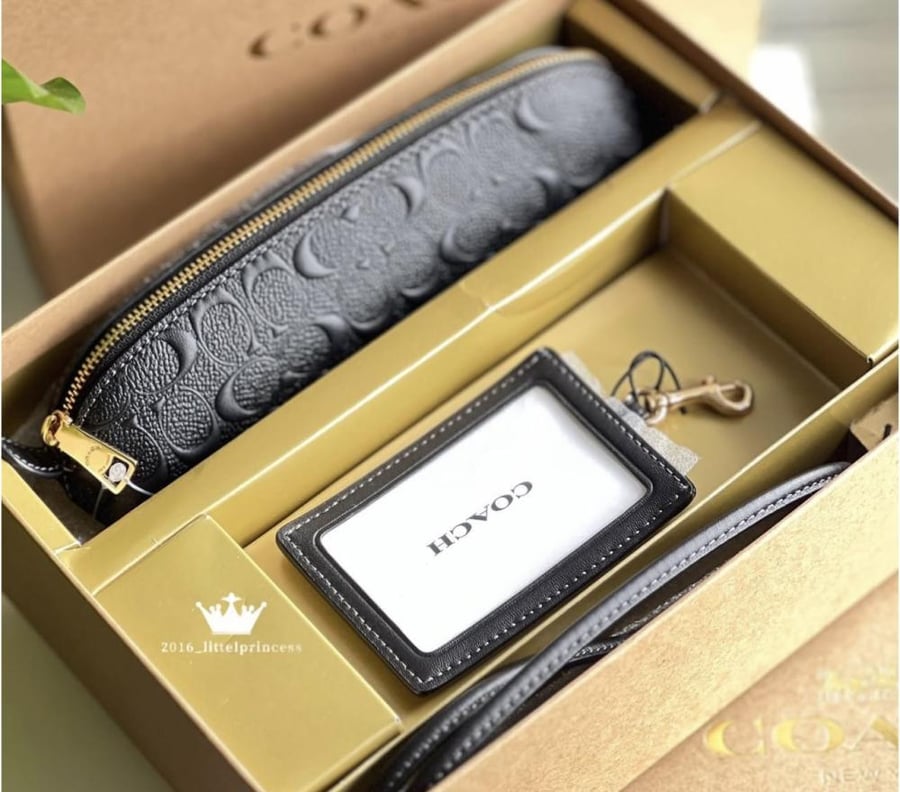 Coach طقم كاردهولدر+ محفظه