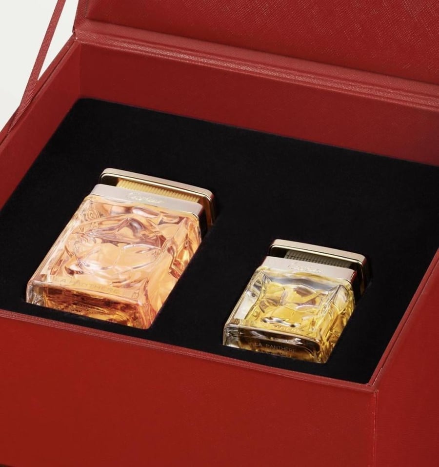 بوكس-عطور-فاخر-من-كارتييه-يضم-مجموعة-لا-بانثير-داخل-علبة-أنيقة
