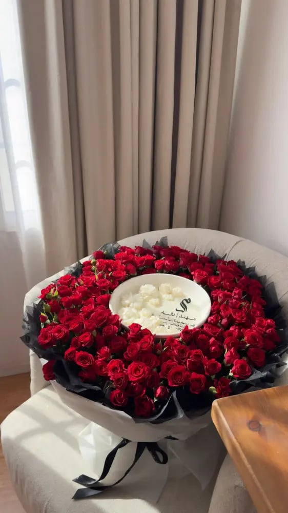 بوكية-ورد-شمعة-خطبة-عروس
