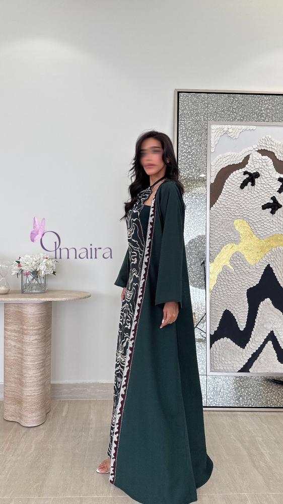 جلابيه مطرزه قطعتين فخمه