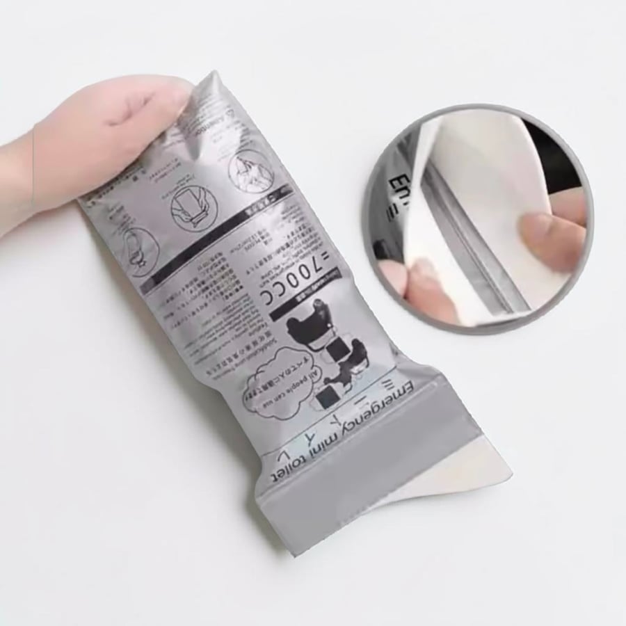 5 عبواة من المرحاض المتنقل لحالات الطوارئ (Emergency Mini Toilet)