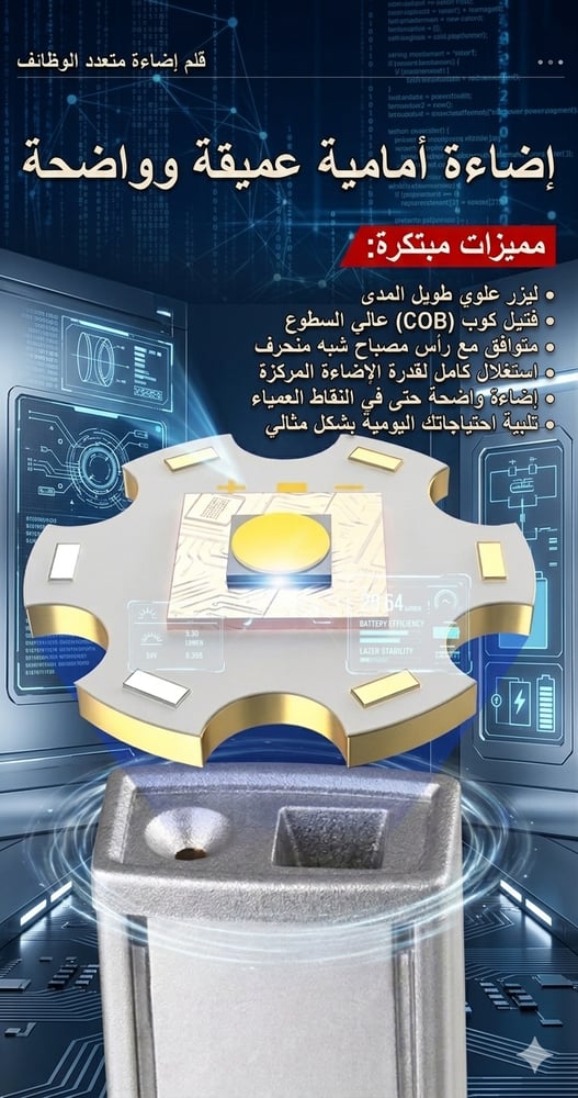 كشاف القلم الذكي من(Camp Zone)  رفيقك المثالي في كل مكان!