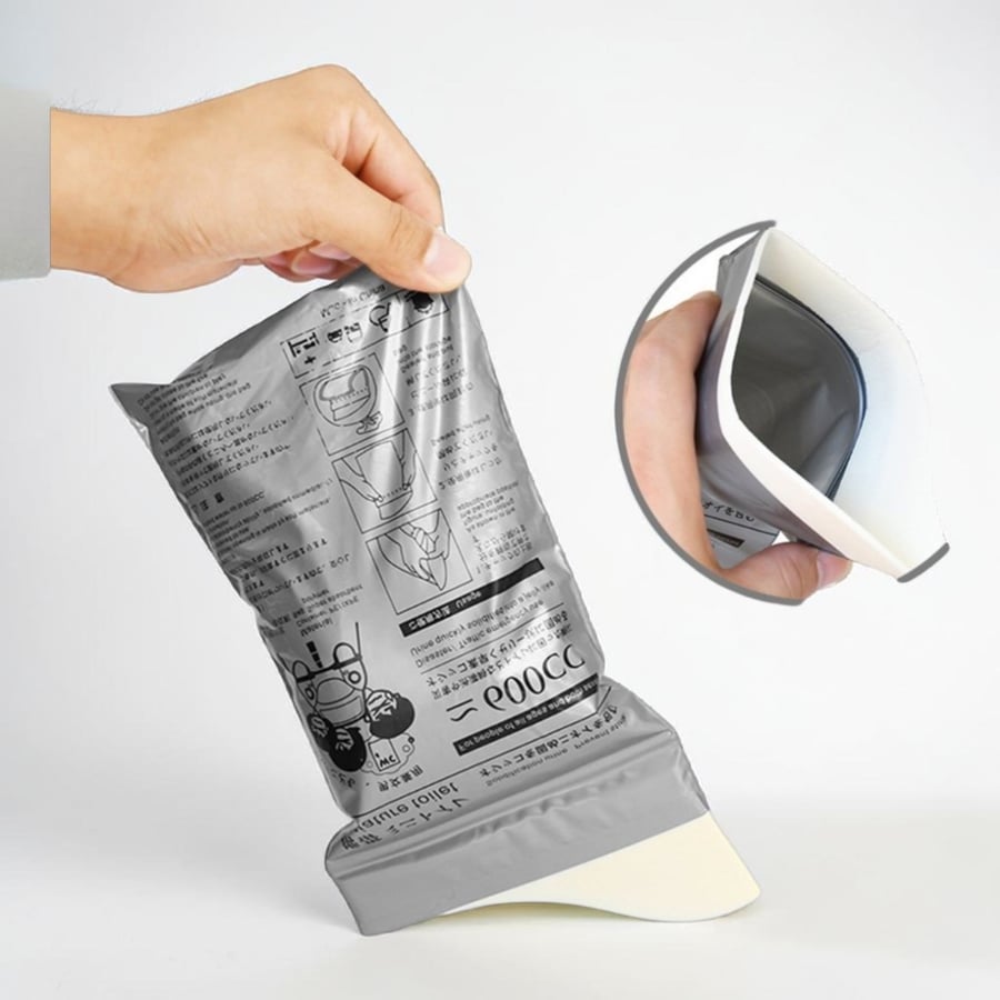 5 عبواة من المرحاض المتنقل لحالات الطوارئ (Emergency Mini Toilet)