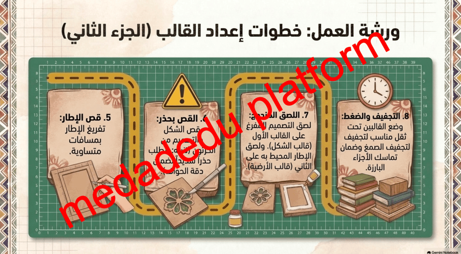 الوحدة الثالثة الدرس الثاني الطباعة بقوالب الشكل و الأرضية