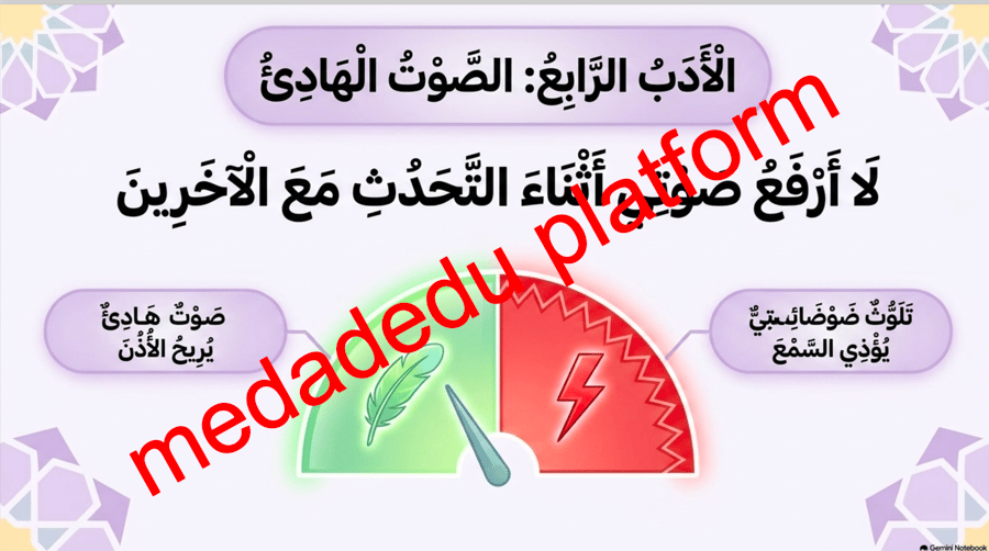 الفقة الدرس الأول الآداب ١