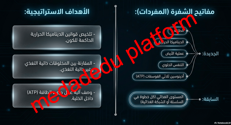 الفصل التاسع كيف تحصل المخلوقات الحية علي الطاقة ؟