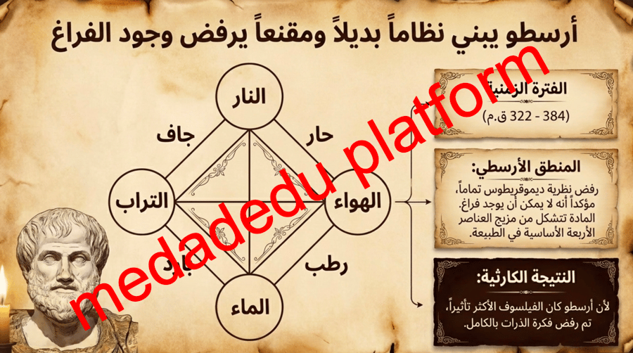 الفصل الثالث الافكار القديمة للمادة