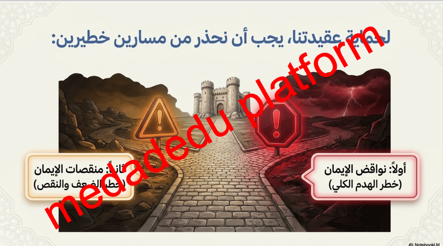 التوحيد الدرس الثالث نواقض الأيمان و منقصاته