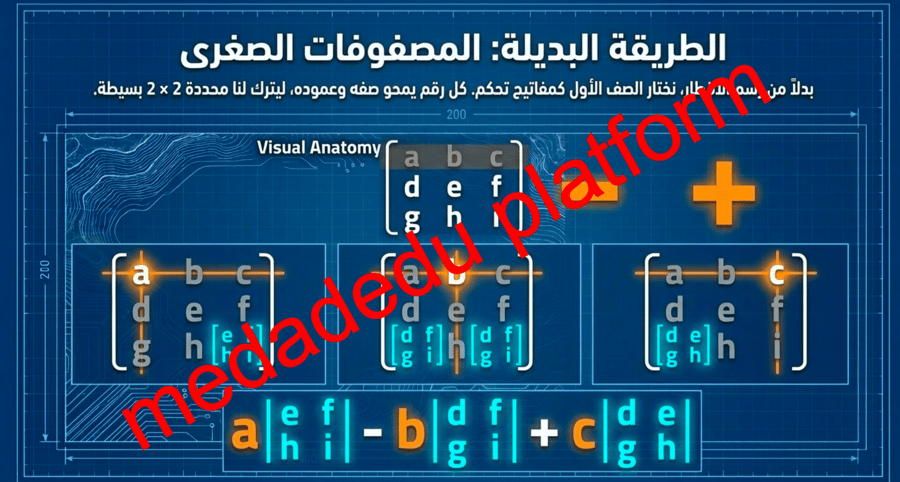 الفصل الثاني الدرس الرابع المحددات و قاعدة كرامر